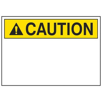 Write-On Blank Safety Signs