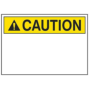 Write-On Blank Safety Signs