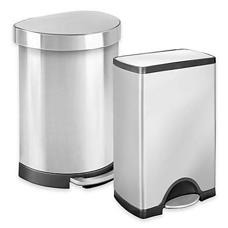 Step-On Stainless Steel Trash Cans