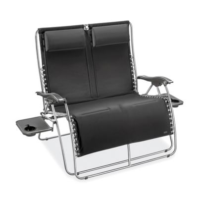 Chaise pliante de luxe rembourrée en tissu – Noir H-3139BL - Uline