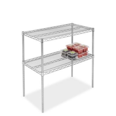 Two-Shelf Stainless Steel Wire Shelving