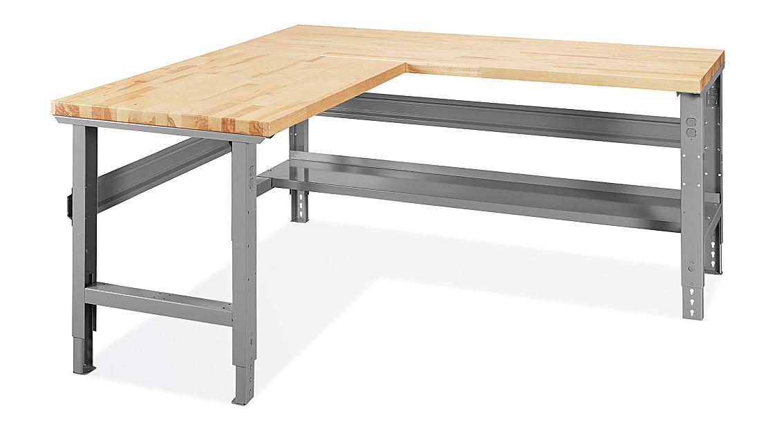L-Shaped Industrial Packing Tables