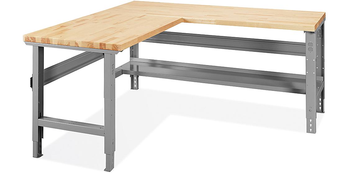 L-Shaped Industrial Packing Tables