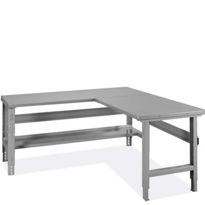 L-Shaped Industrial Packing Tables