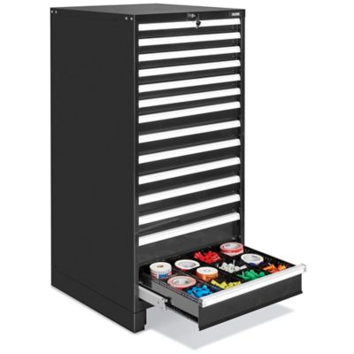 Uline Caja para Herramientas - 6 Cajones, Negra H-9292BL - Uline