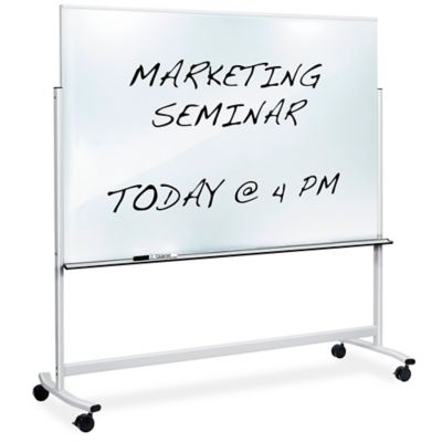 Magnetic Steel Mobile Dry Erase Board - 8 x 4' - ULINE - H-7804