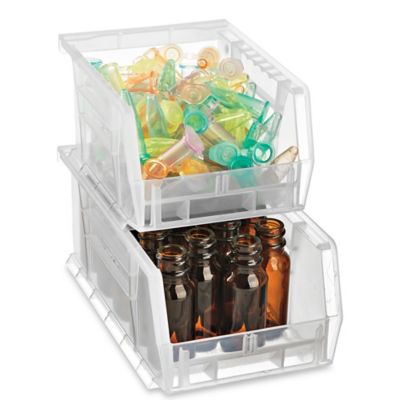 Uline Plastic Stackable Bins