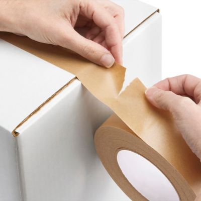 Cinta Adhesiva de PVC para Sellado de Cajas - Grosor 2.2 Mil, 2 x 55  yardas, Canela S-661 - Uline