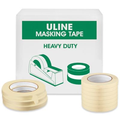 Masking Tape - 1 x 60 yds, Black - ULINE - 12 Rolls - S-2490BL