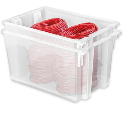 イナウトStack BOX Higt + Stack BOX Cover 380 19x13x8 Stack-&-Nest Tote | Flexcontainer.com