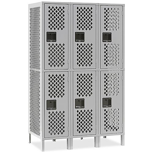 Uline Ventilated Double Tier Lockers