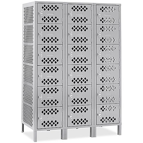 Uline Ventilated Six Tier Lockers