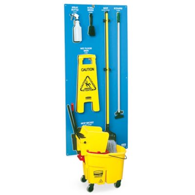 Broom Holder, Mop Holder, Mop Racks in Stock - ULINE