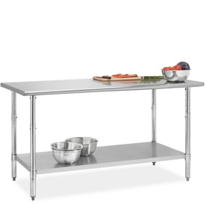 Adjustable Height Stainless Steel Worktables