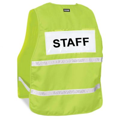 Colored Hi-Vis Safety Vest - White, 2XL/3XL S-22908W-2X - Uline