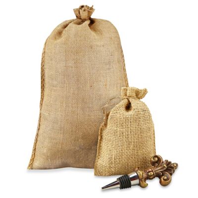 Burlap Bags with Drawstrings