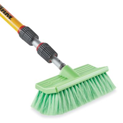 Colored Scrub Brush - Long Handle, Black H-8560BL - Uline