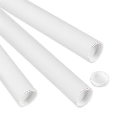 White Mailing Tubes - 2 x 25 - ULINE - ct of 250 - S-17792