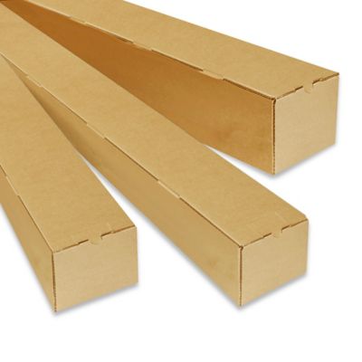 2-piece Adjustable Kraft Mailing Tubes with End Caps - 4 3/4 x 60 - 120,  .18 thick S-12645 - Uline