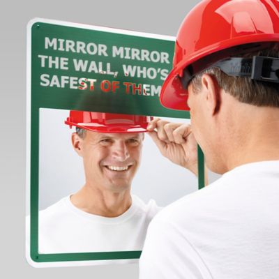 Jumbo Convex Safety Mirror - 36 Acrylic, Outdoor H-1882-O - Uline