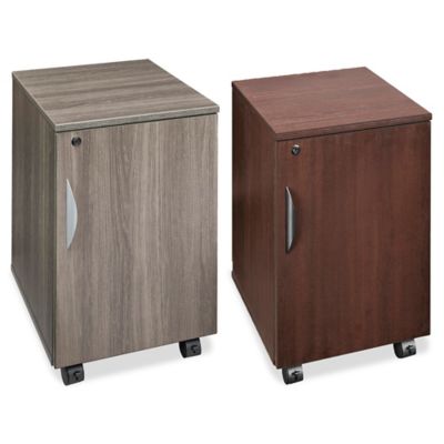 Classic Storage Cabinet - 2-Shelf, Mahogany H-6859MAH - Uline