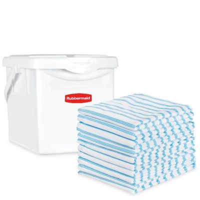 Premium White T-Shirt Rags - 10 lb box S-7287 - Uline