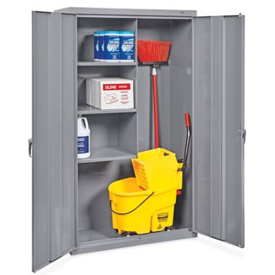 Undercounter Flammable Storage Cabinet - Manual Doors, Yellow, 22 Gallon  H-4177M-Y - Uline