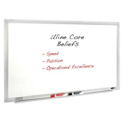 Mobile Glass Dry Erase Board - 6 x 4' H-8534 - Uline