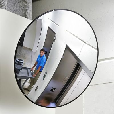 Jumbo Convex Safety Mirror - 36 Acrylic, Outdoor H-1882-O - Uline