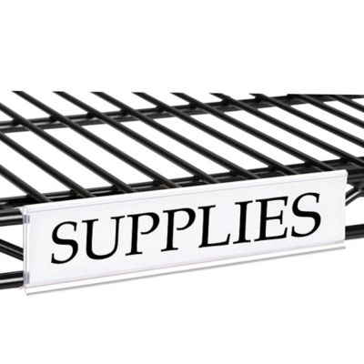 Porte-étiquettes pour rayonnage en fil de métal, Porte-étiquettes à  encliqueter en Stock - ULINE.ca