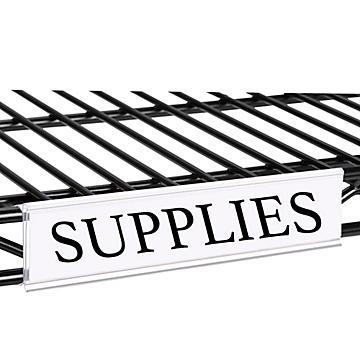 Wire Shelving Label Holders
