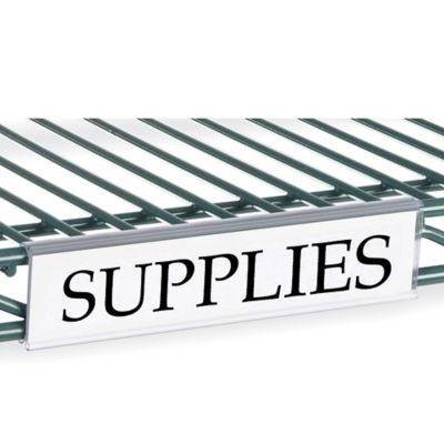 Wire Shelving Label Holders