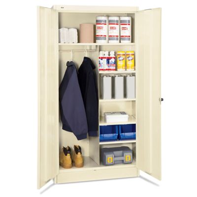 TAUODUYY Gabinete de almacenamiento de doble puerta, varios gabinetes de  almacenamiento de hierro para balcón (31.4 x 15.7 x 40 pulgadas) pulgadas