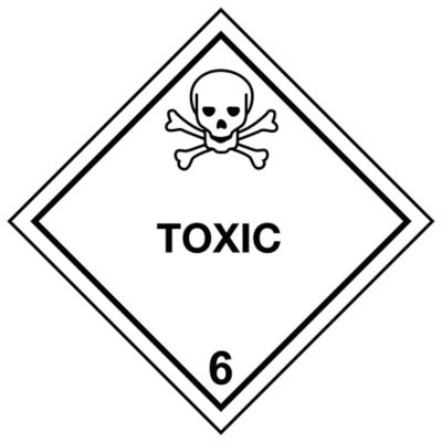 Hazard Class 6 D.O.T. Labels