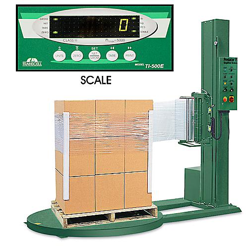 Uline Semi-Automatic Stretch Wrap Machines with Scale