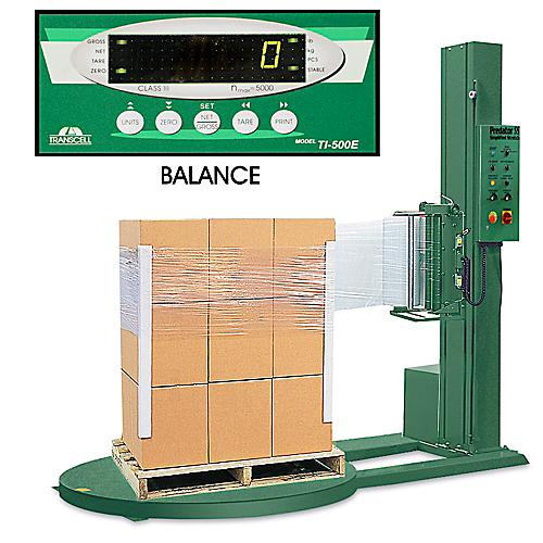 Uline – Distributeurs de film étirable semi-automatiques avec balance