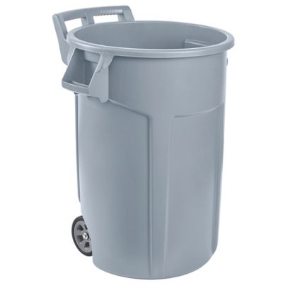 Rubbermaid® Square Brute® Trash Can - 40 Gallon, Gray H-3493GR - Uline