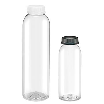 Clear Round Plastic Juice Bottles