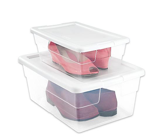 Boîtes à chaussures en plastique