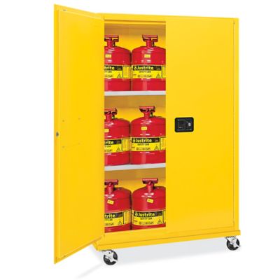 Armoires de rangement mobiles pour produits inflammables