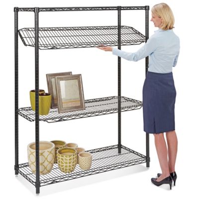 Black Quick Adjust Wire Shelving