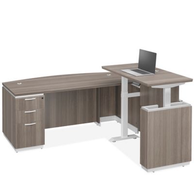 Downtown – Bureaux de direction en L avec retour à hauteur réglable