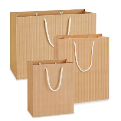 White Paper Shopping Bags - 16 x 6 x 12, Vogue S-7101 - Uline