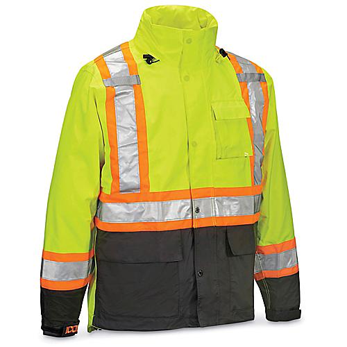 Vêtements de pluie résistants à haute visibilité