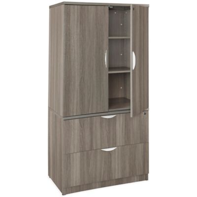 Downtown Cabinets with Storage Hutch