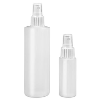 Clear Cylinder Spray Bottles Bulk Pack - 8 oz - ULINE - Qty of 360 - S-21663B