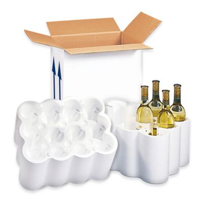 Beer/Half-Wine Carrier Box - 24 Bottle Pack S-14360 - Uline