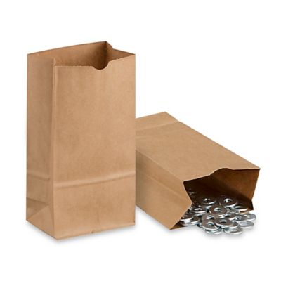 Bolsas de Papel Kraft para Compras - 8 x 4 1/2 x 10 1/4, Cub S-7098 - Uline