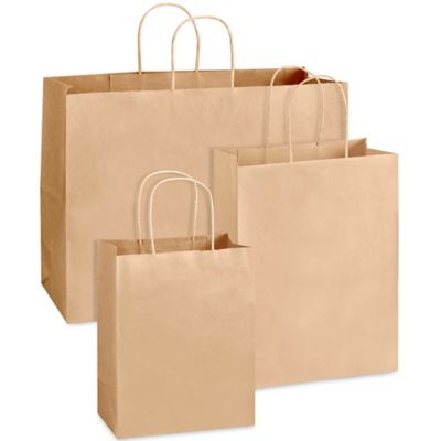 White Paper Bags, White Gift Bags, White Shopping Bags in Stock - ULINE