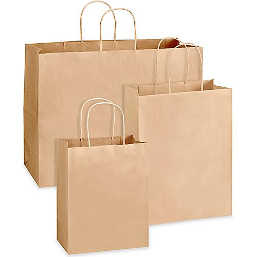 Sacs de magasinage en papier kraft